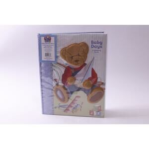 Baby Days, Memory Book, Blue Jean Teddy, Spring Industries, ~ 250709-WH 430